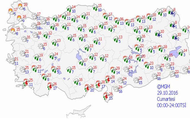 Havalar soğuyor, yağışlar geliyor