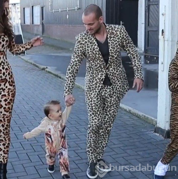 Sneijder'den oğluna çılgın parti!