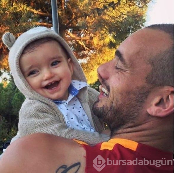 Sneijder'den oğluna çılgın parti!