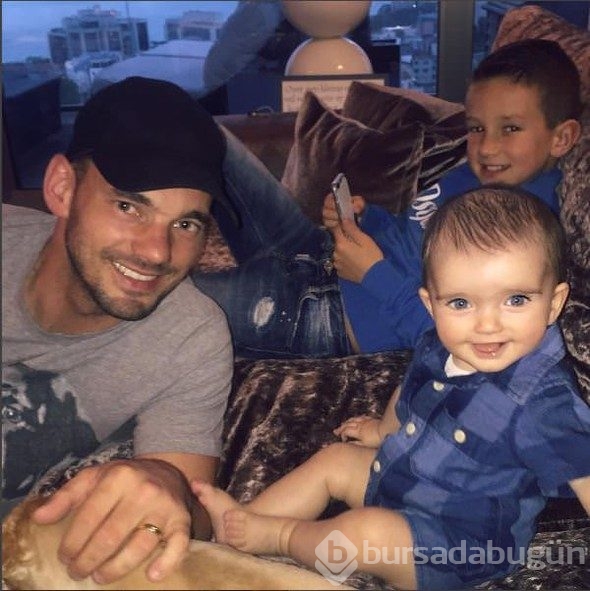 Sneijder'den oğluna çılgın parti!