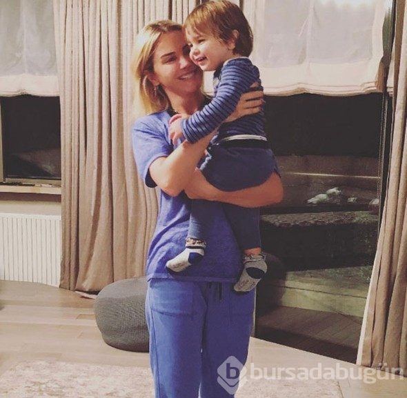 Ece Erken oğlu Eymen'in saçlarını mı boyatıyor?