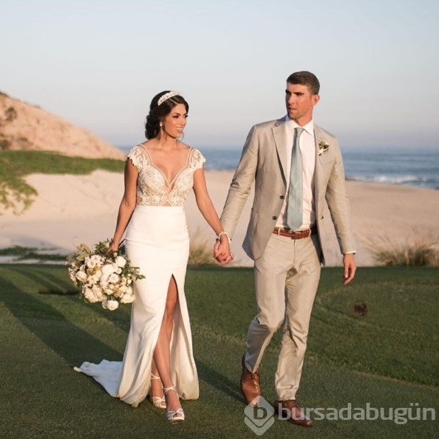 Michael Phelps'in gizli düğününden ilk fotoğraf