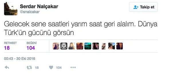 Saat kaç tweet'leri sosyal medyayı salladı