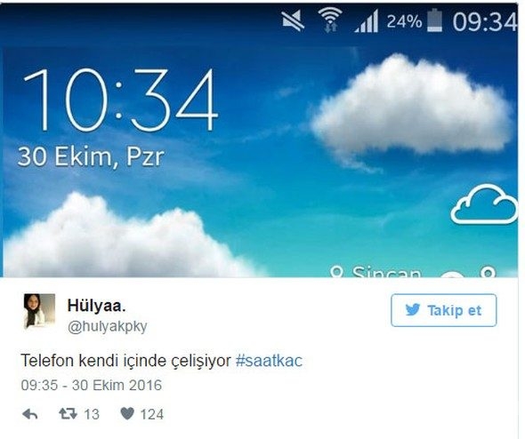 Saat kaç tweet'leri sosyal medyayı salladı