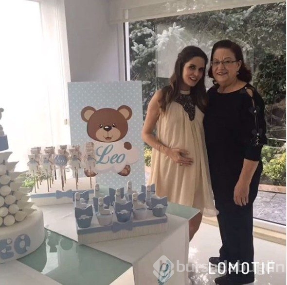 İpek Özkök oğlu için babyshower yaptı