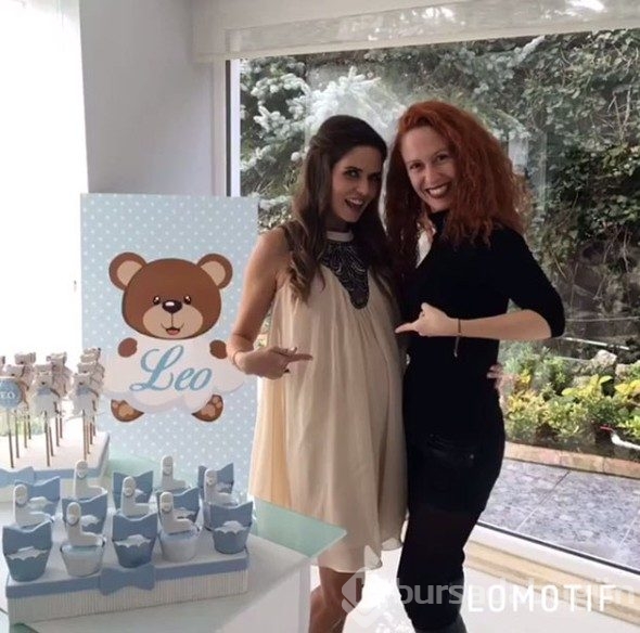 İpek Özkök oğlu için babyshower yaptı