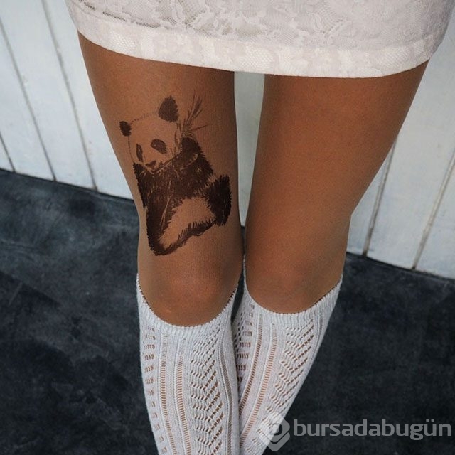 Dövmeli çorap modası