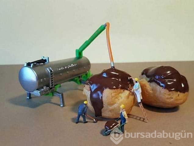 Tatlı yemeyi sanata dönüştürdüler