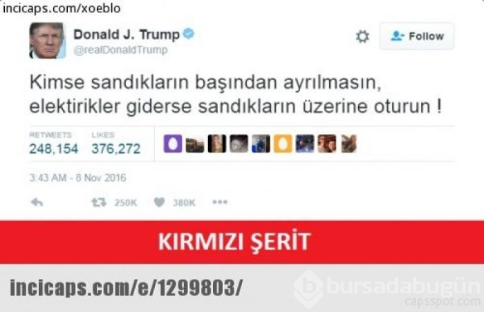 Sosyal medyada Donald Trump capsleri