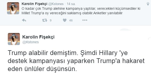 Ünlü isimlerden Donald Trump paylaşımları