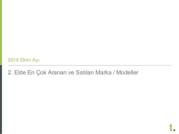 İkinci elde en çok satan arabalar
