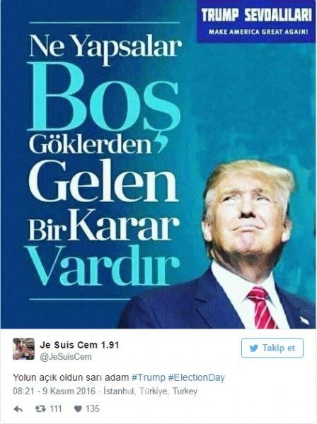 Donald Trump'ın Başkan seçilmesine mizah dolu tepkiler