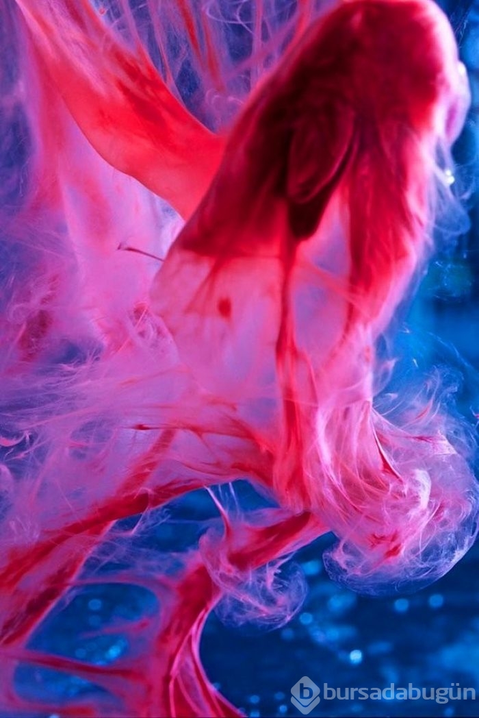Regl kanıyla fotoğraf yaptı sanat eseri dedi!