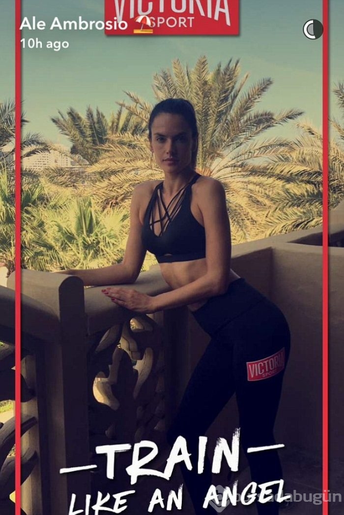 Victoria Secret'ın meleklerinden Alessandra Ambrosio Dubai'de