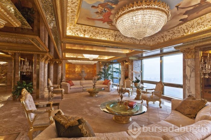 İşte Trump'ın altın kaplama o evi