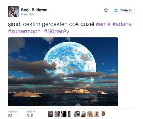 Twitter'da Süper Ay güldürdü!