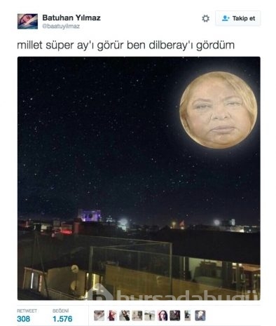 Twitter'da Süper Ay güldürdü!