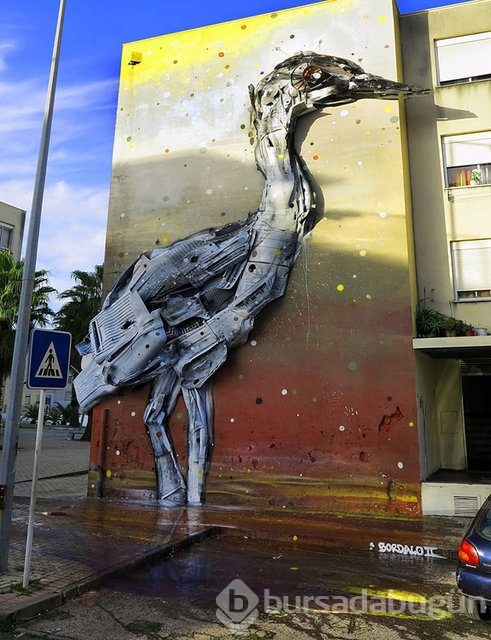 Hepsi çöp ama onları birer sanat eserine çeviriyor!