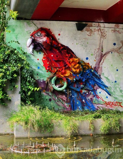 Hepsi çöp ama onları birer sanat eserine çeviriyor!