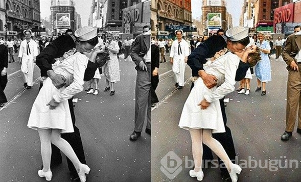 Ünlü fotoğraflar renklendi