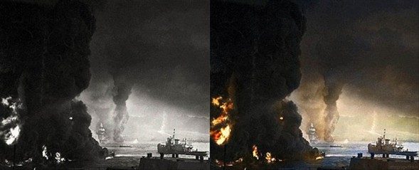 Ünlü fotoğraflar renklendi