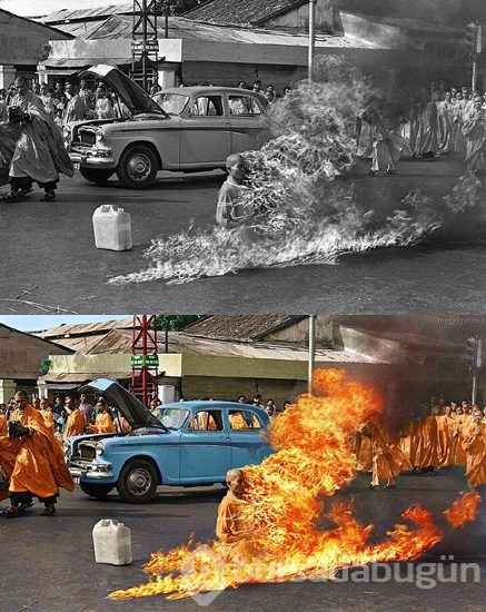 Ünlü fotoğraflar renklendi