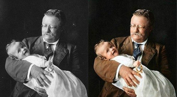 Ünlü fotoğraflar renklendi