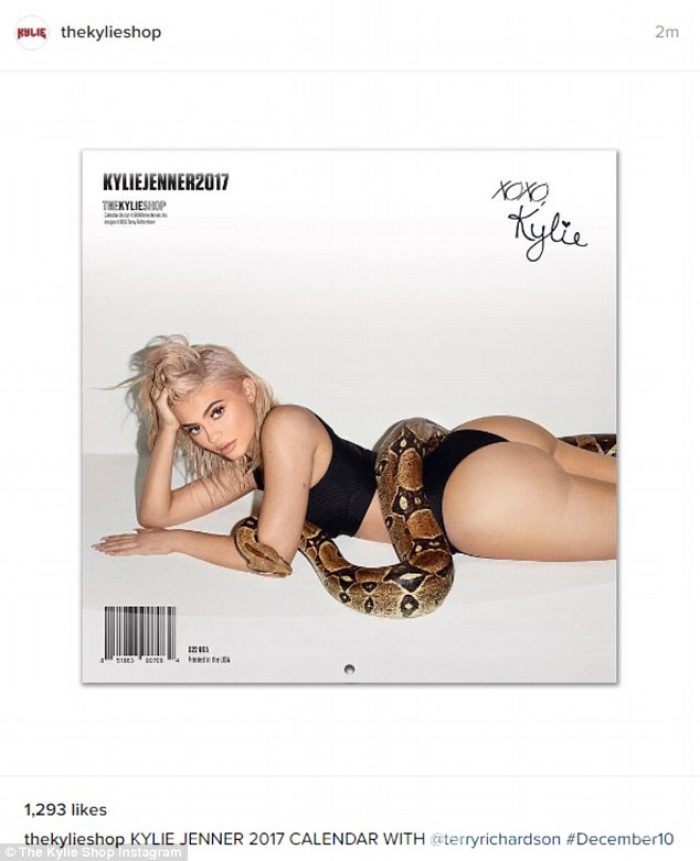 Kylie Jenner'dan 2017 takvimi