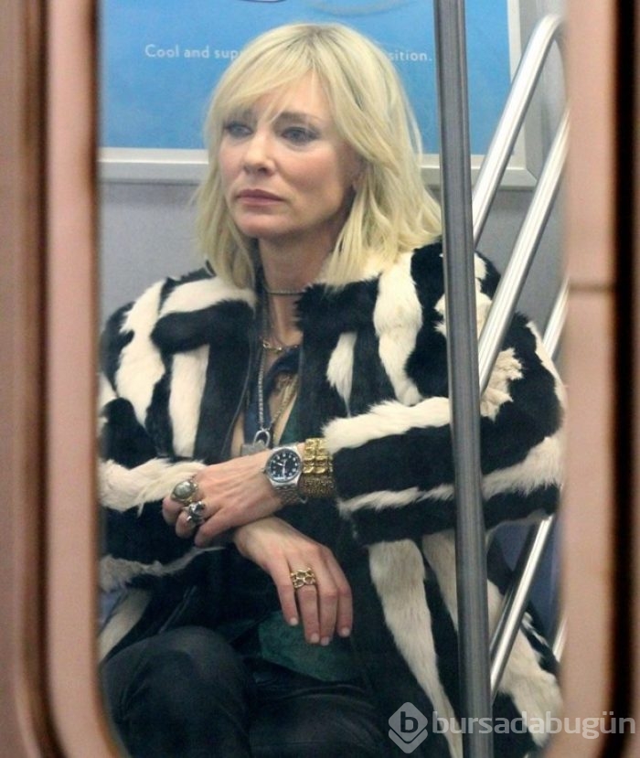 Ocean's Eight yıldızları metroda