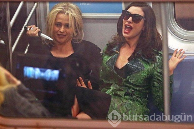 Ocean's Eight yıldızları metroda