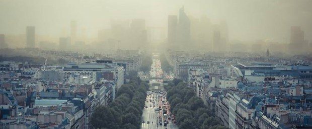 Paris'te hava kirliliği