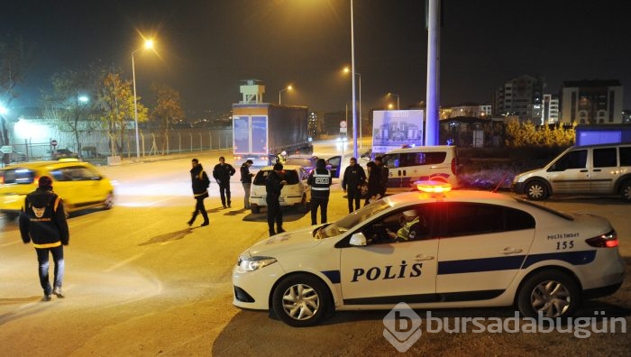 Bursa'da bin 200 polisle 'Huzur' operasyonu