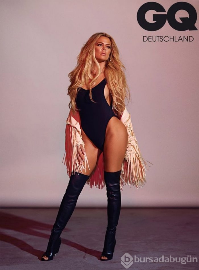 Kardashian GQ Deutschland'a poz verdi