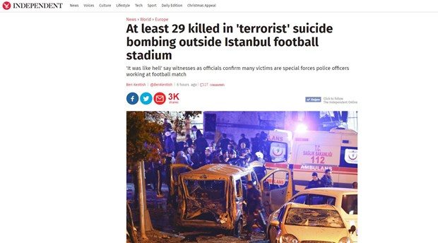 Dış basın İstanbul'daki patlamayı böyle gördü