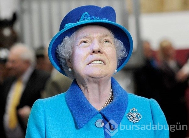 Donald Trump İngiltere Kraliçesi Elizabeth'e dönüştü