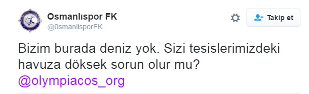 Osmanlıspor Yunanistan ekibiyle eşleşince Twitter