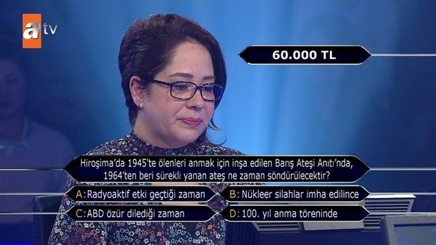 Kim Milyoner Olmak İster'de ilginç sorular