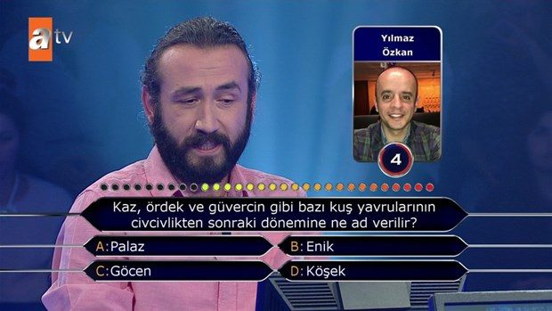 Kim Milyoner Olmak İster'de ilginç sorular