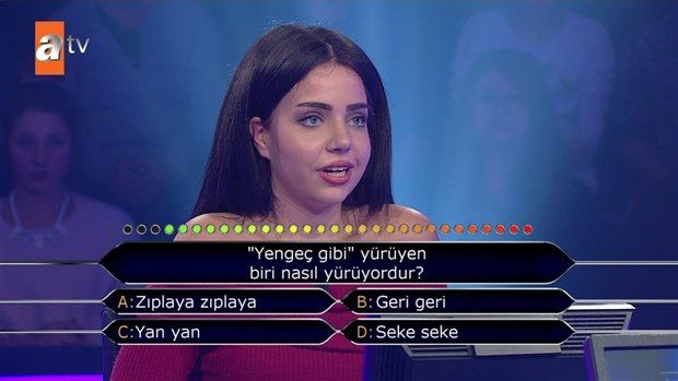 Kim Milyoner Olmak İster'de ilginç sorular