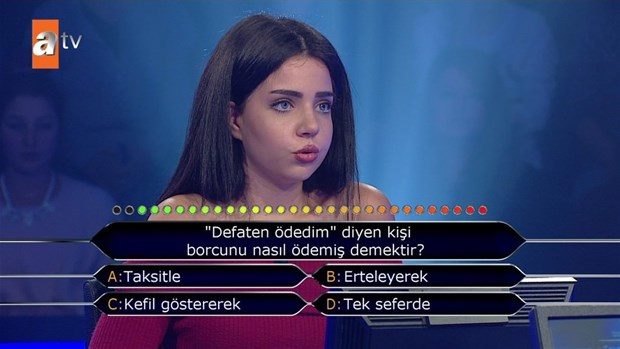 Kim Milyoner Olmak İster'de ilginç sorular