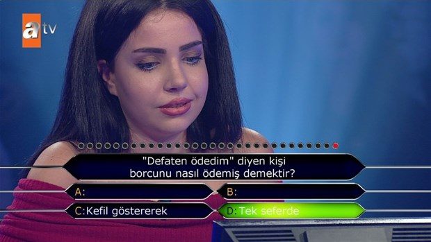 Kim Milyoner Olmak İster'de ilginç sorular