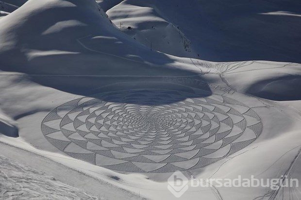 Kar üzerinde sanat eserleri