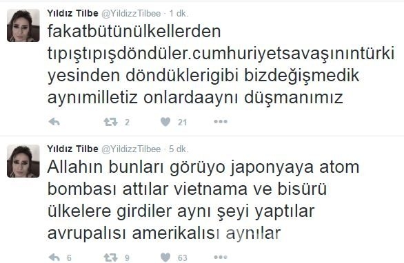 Yıldız Tilbe'den olay Halep tweeti