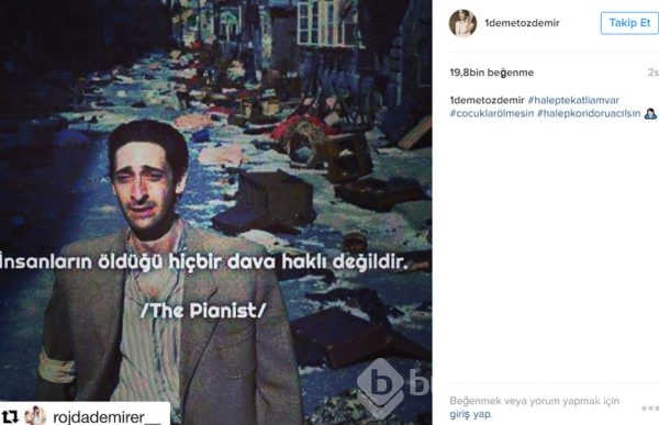 Ünlü isimler Halep katliamına sessiz kalmadı