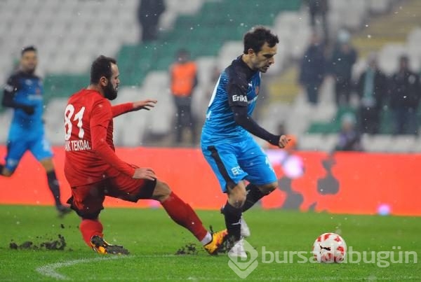 Bursaspor maça çevik kuvvet montlarıyla çıktı