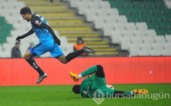 Bursaspor maça çevik kuvvet montlarıyla çıktı