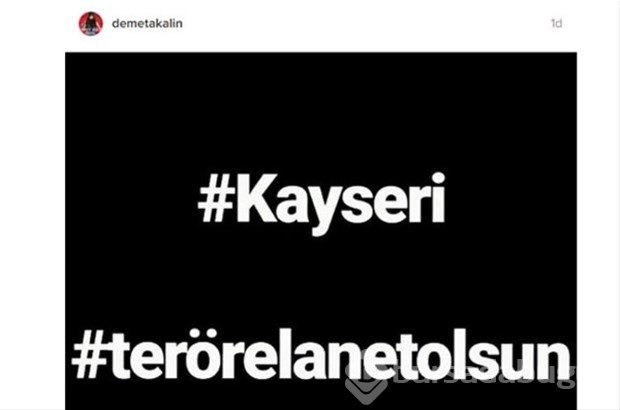 Ünlüler Kayseri'deki terör saldırısına isyan etti
