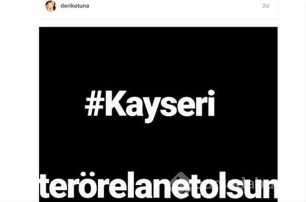 Ünlüler Kayseri'deki terör saldırısına isyan etti