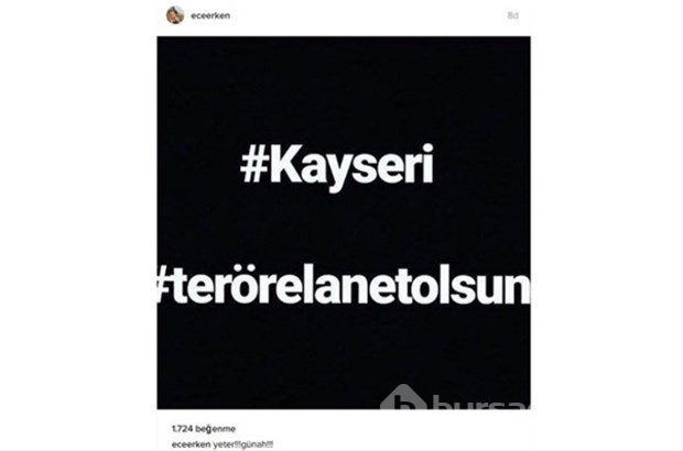 Ünlüler Kayseri'deki terör saldırısına isyan etti