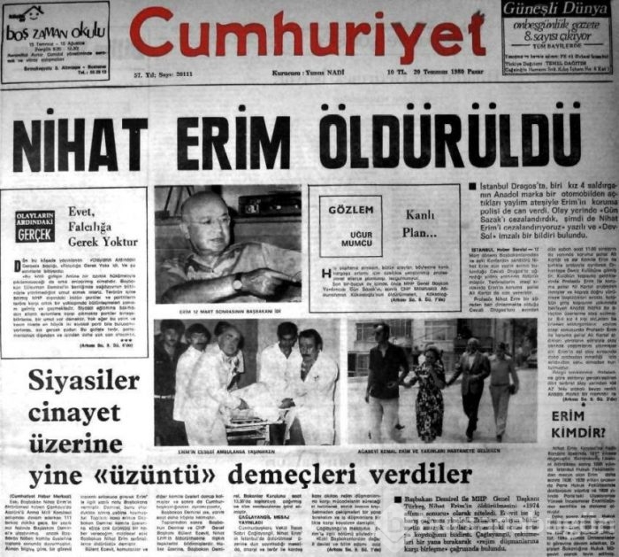 Türkiye'yi sarsan suikastlar